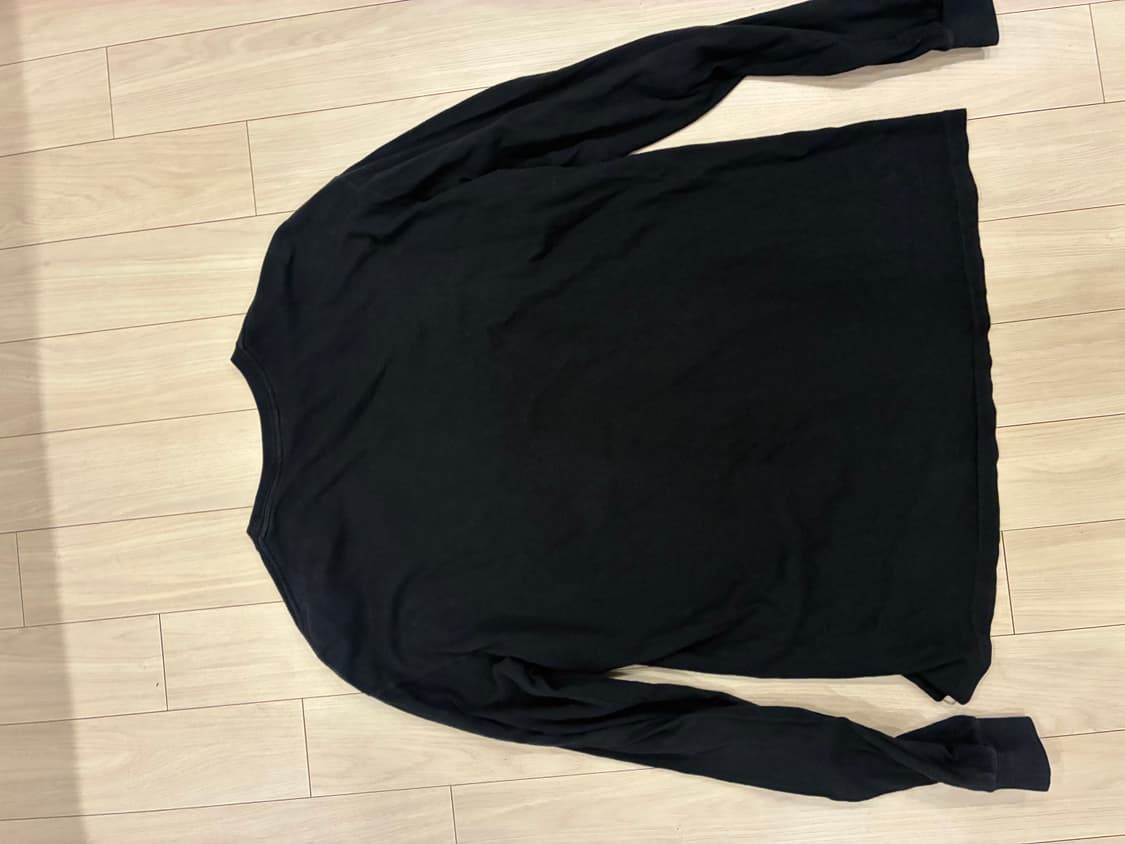 Auralee 오라리 블랙 긴팔 티셔츠 상품이미지2