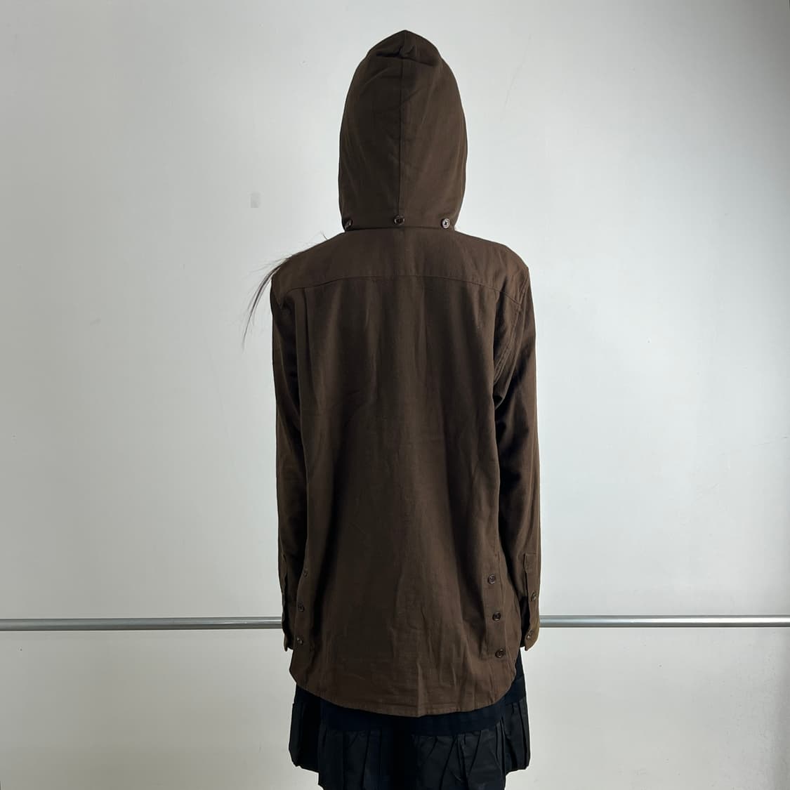 앤 드뮐미스터 헤비 코튼 히든 후드 셔츠 상품이미지4