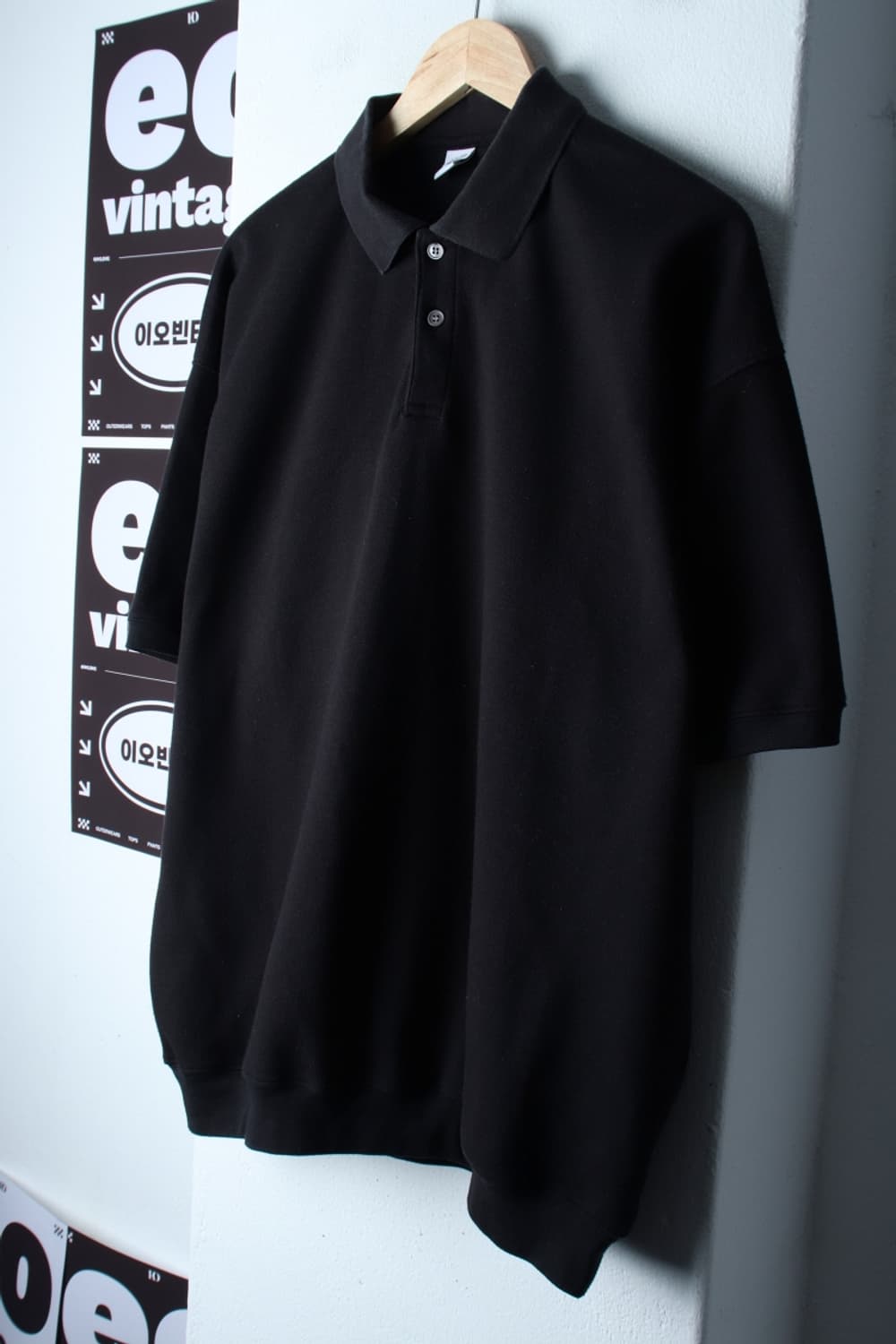 (L-XL) 파르티멘토 반팔 카라 티셔츠 작은사용감 오버핏-H32196 상품이미지1