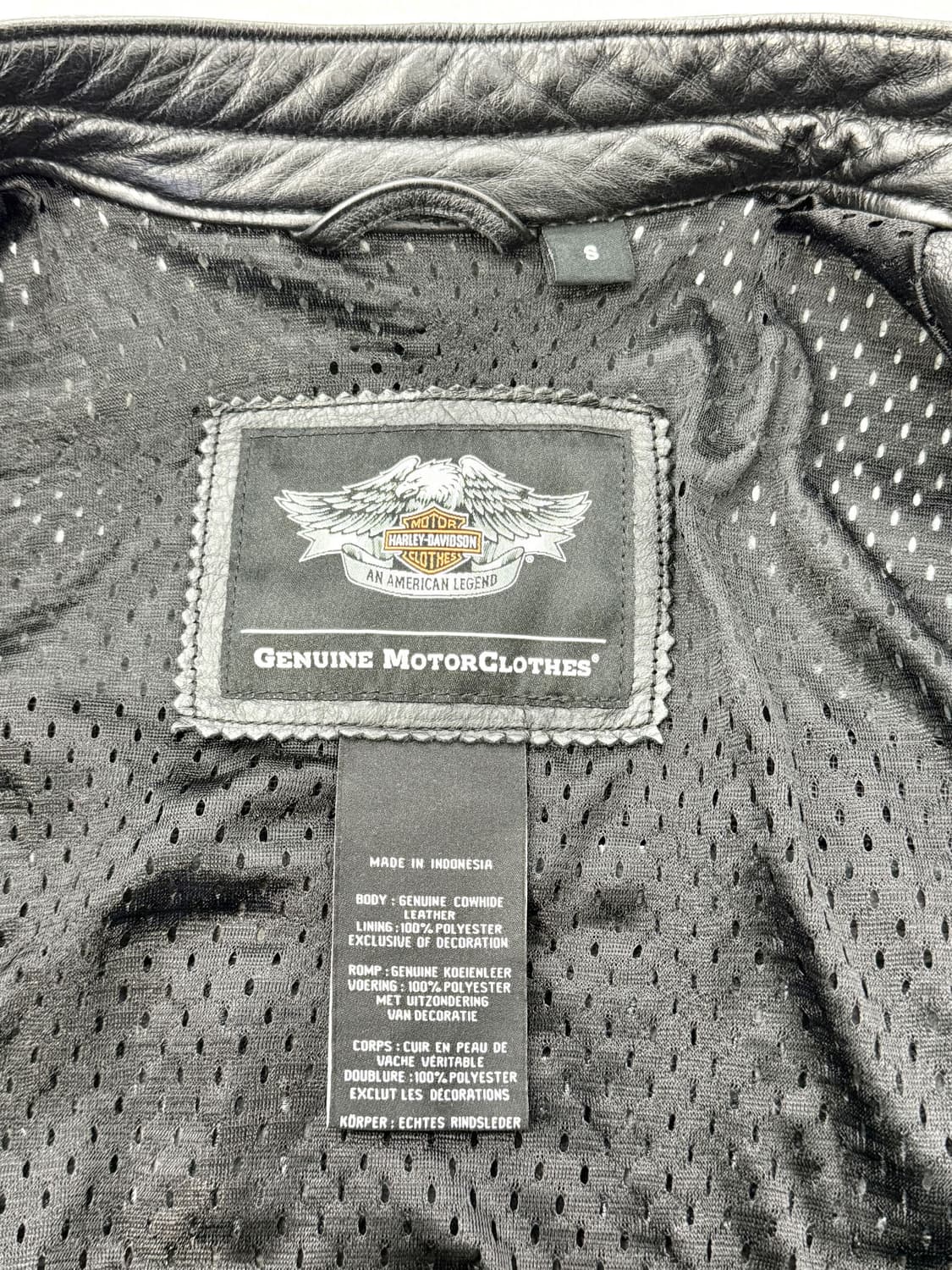 할리 데이비슨 보를웨이 벤틸레이션 카우 하이드 라이더 자켓 상품이미지7