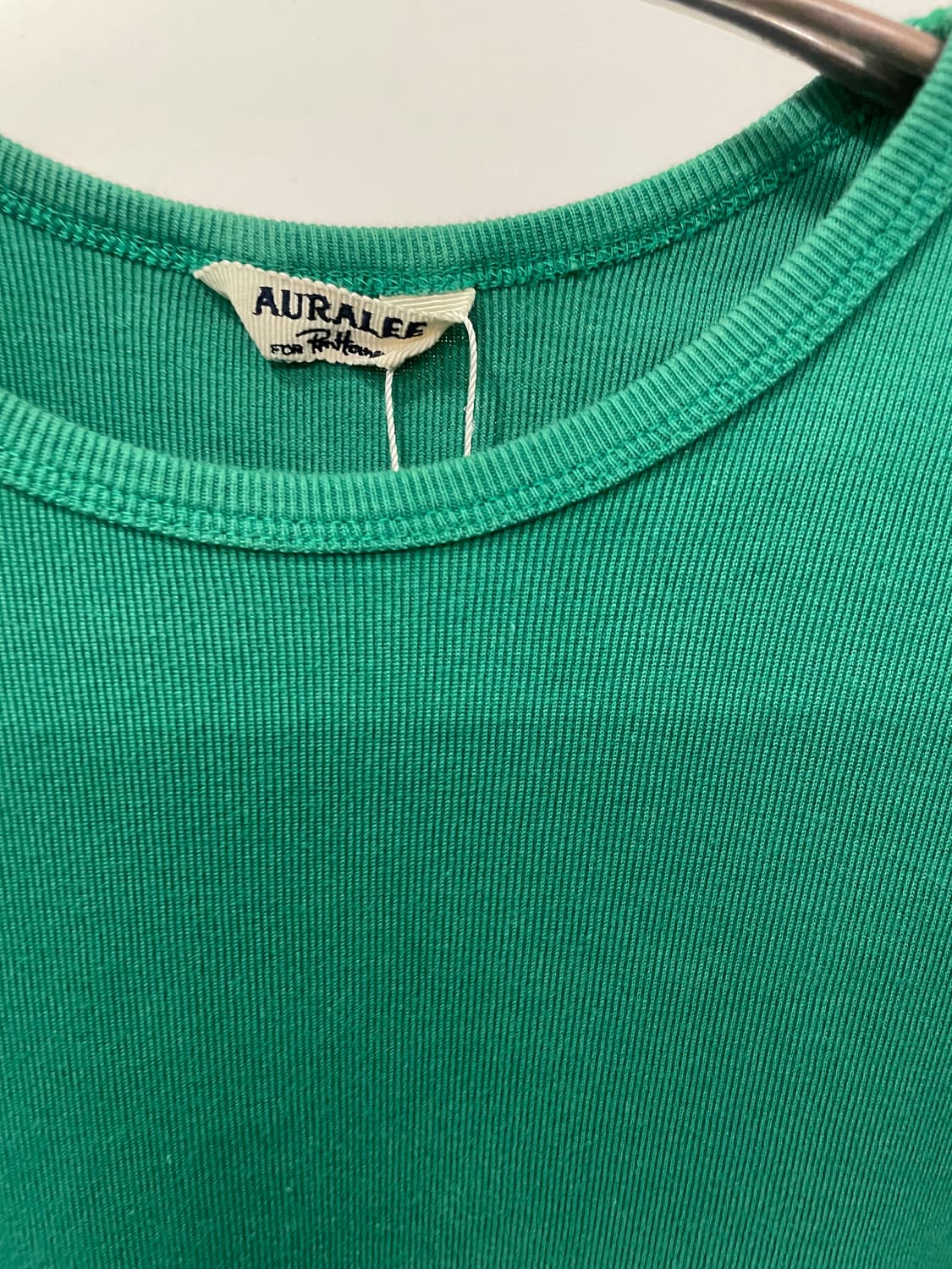 AURALEE GREEN TEE 상품이미지2