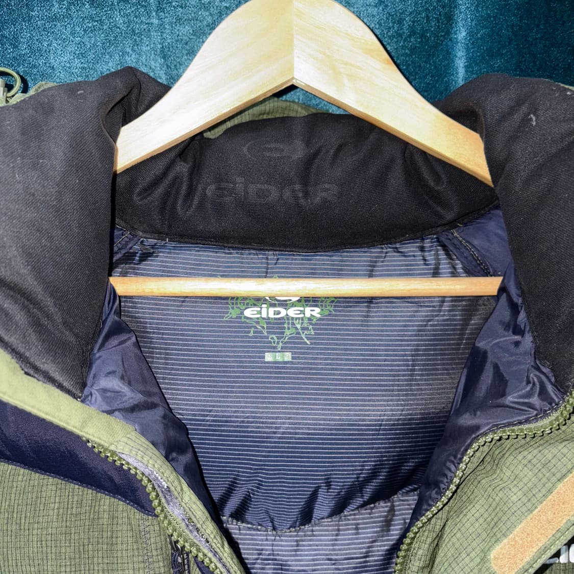 (L) 아이더 700필 파카 그린 패딩 상품이미지6