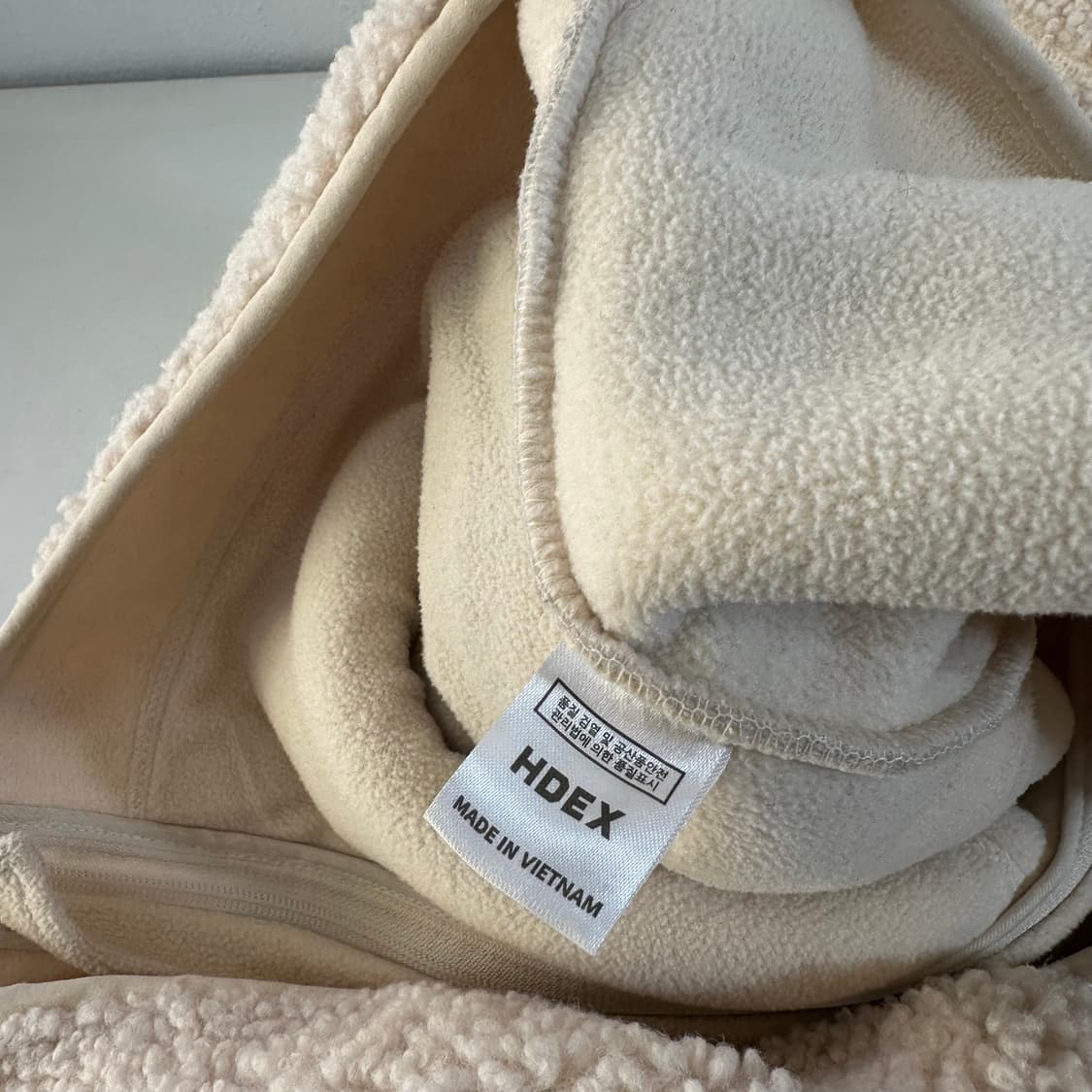 L HDEX 에이치덱스 아이보리 뽀글이 후리스 집업 상품이미지6