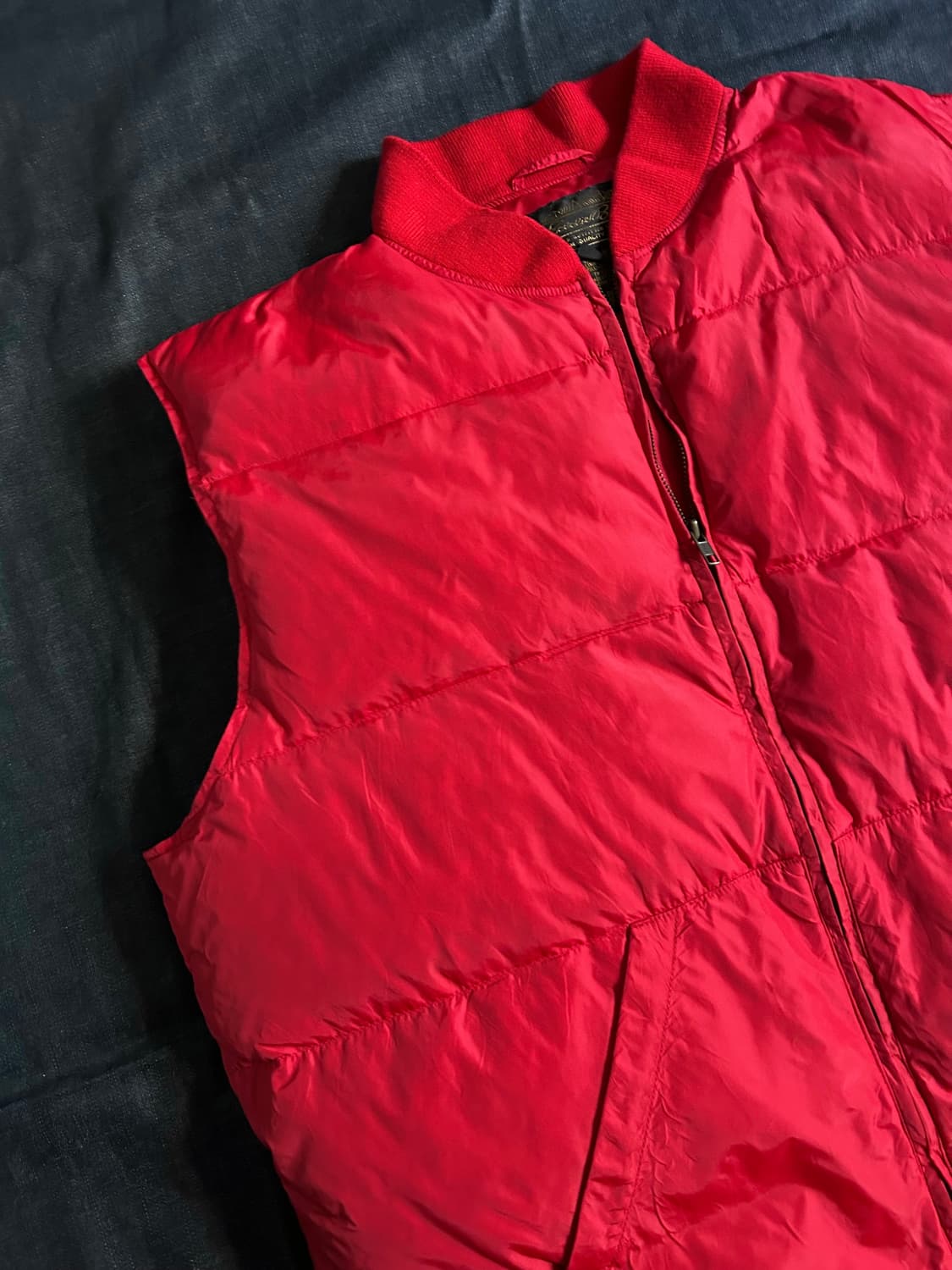 90s 에디바우어 구스다운 패딩베스트 상품이미지2