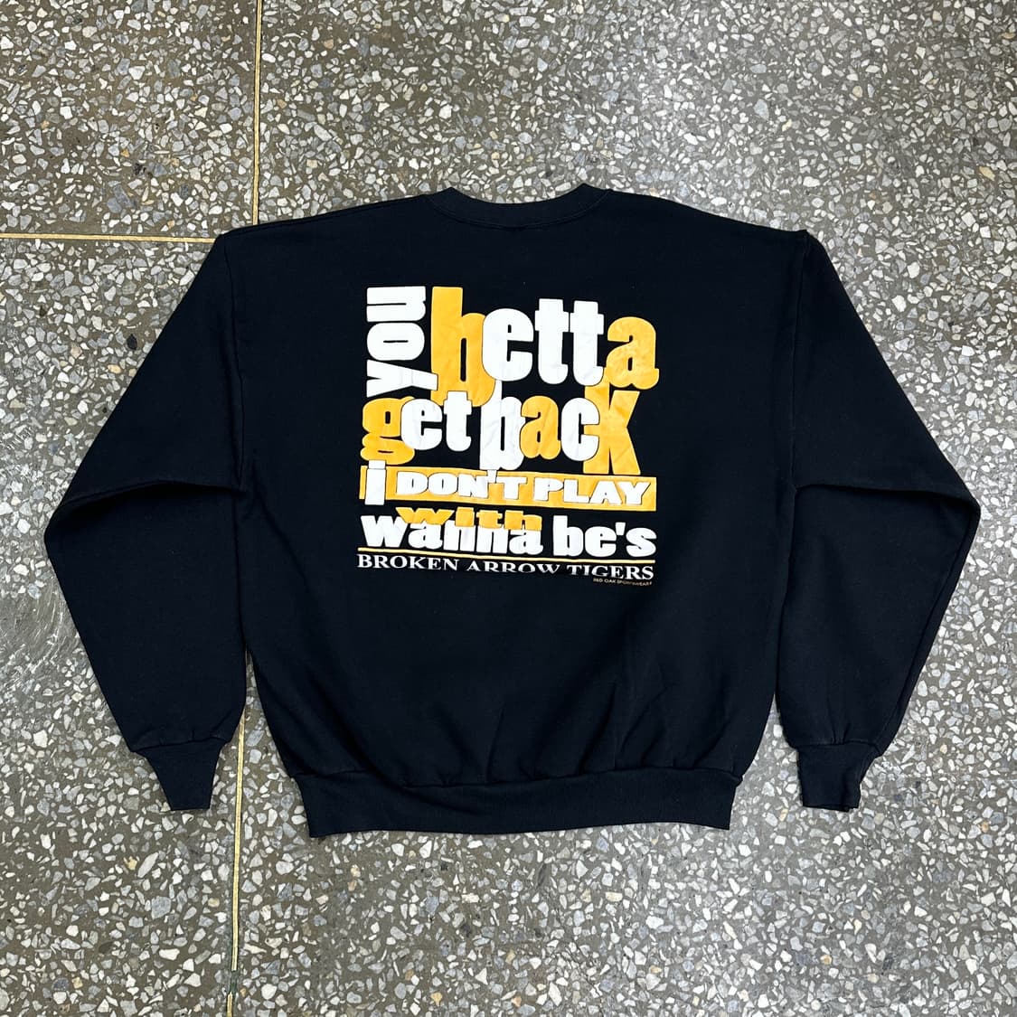 90s USA 저지스 타이거스 빈티지 스웻셔츠 XL 상품이미지3