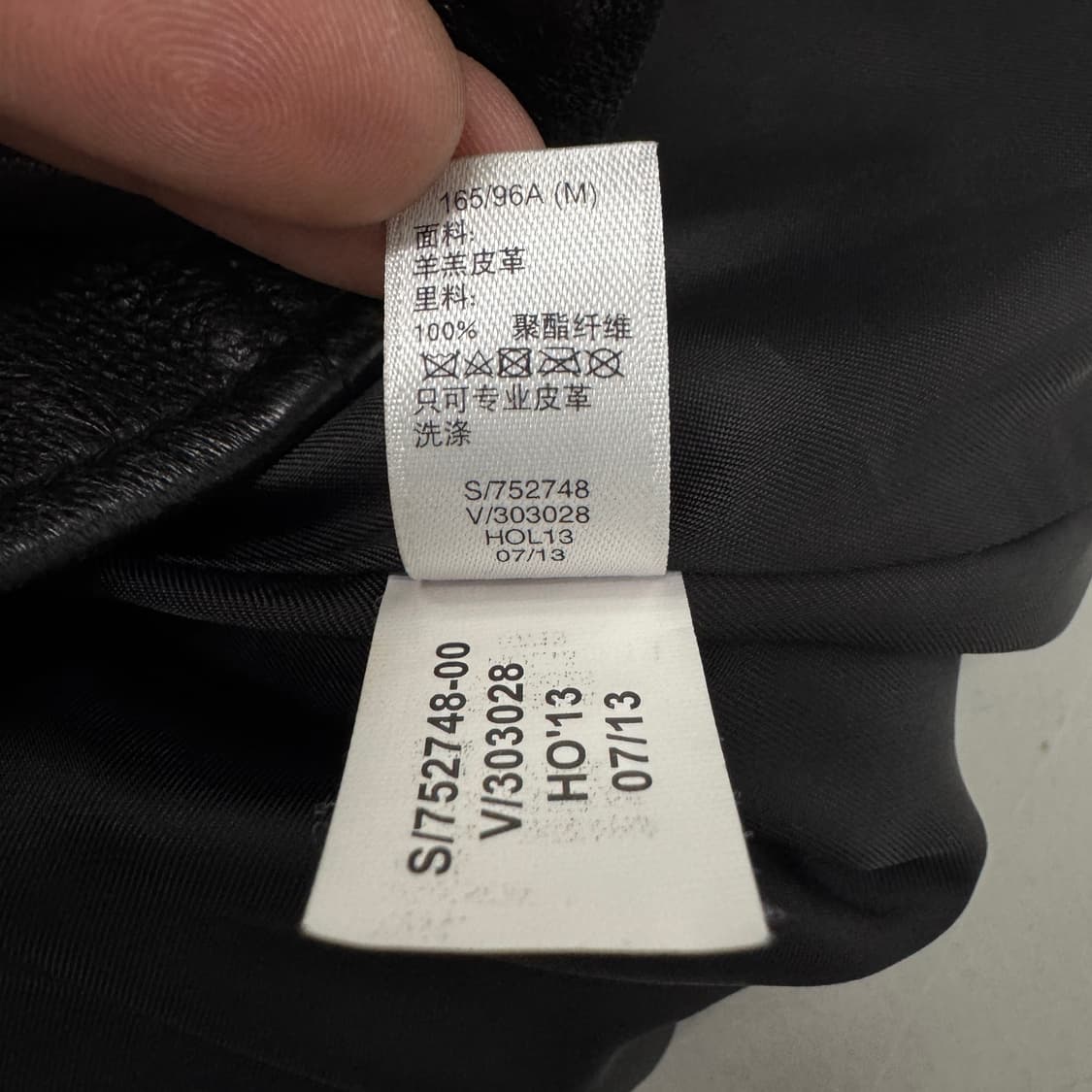 갭 리얼레더 양가죽 바이커 사선 라이더 가죽자켓 상품이미지9