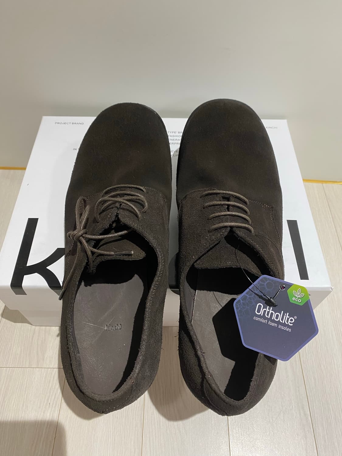 킨치 808 브라운 스웨이드 280 새상품 상품이미지2