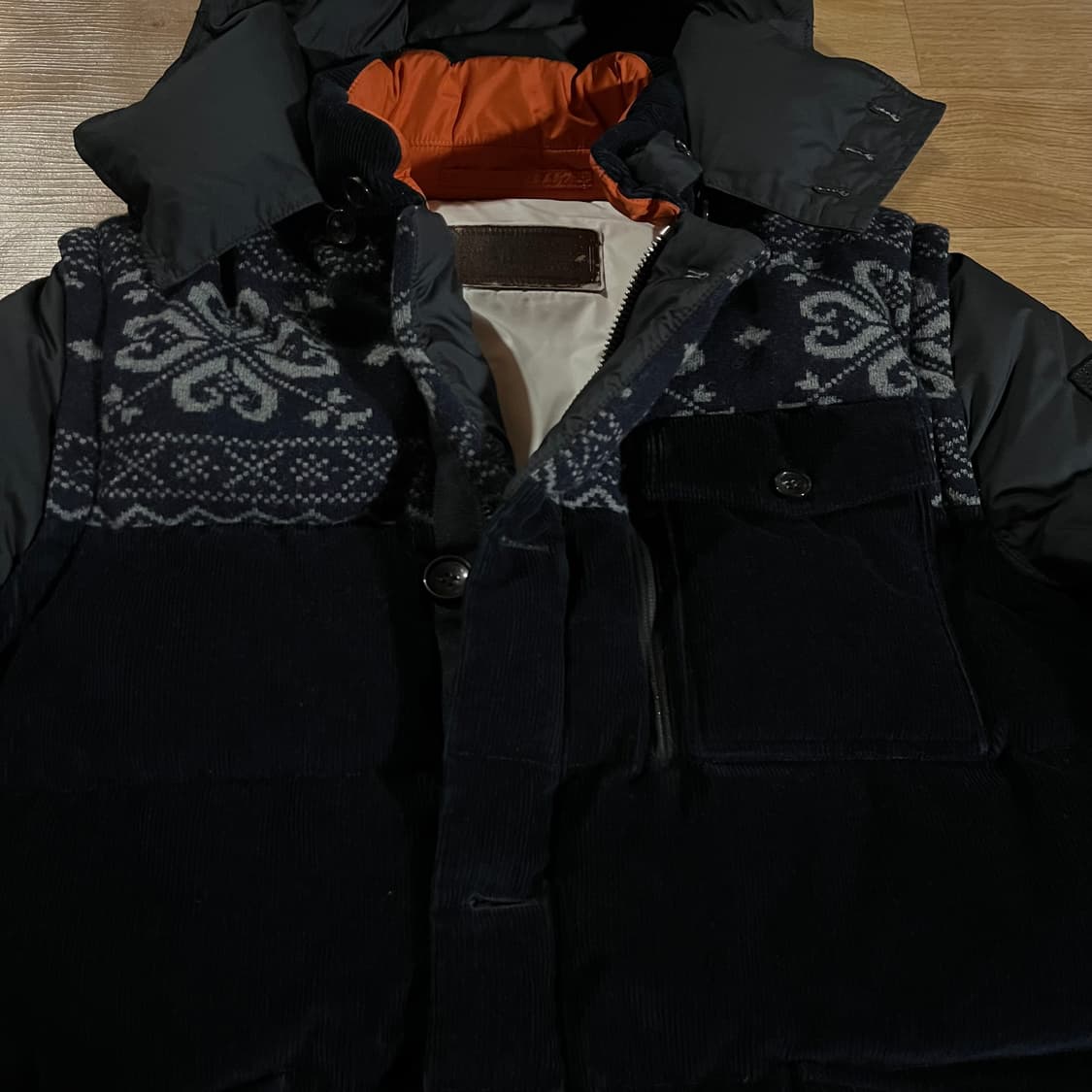 [105] 몬테꼬레 코듀로이 구스패딩 상품이미지2