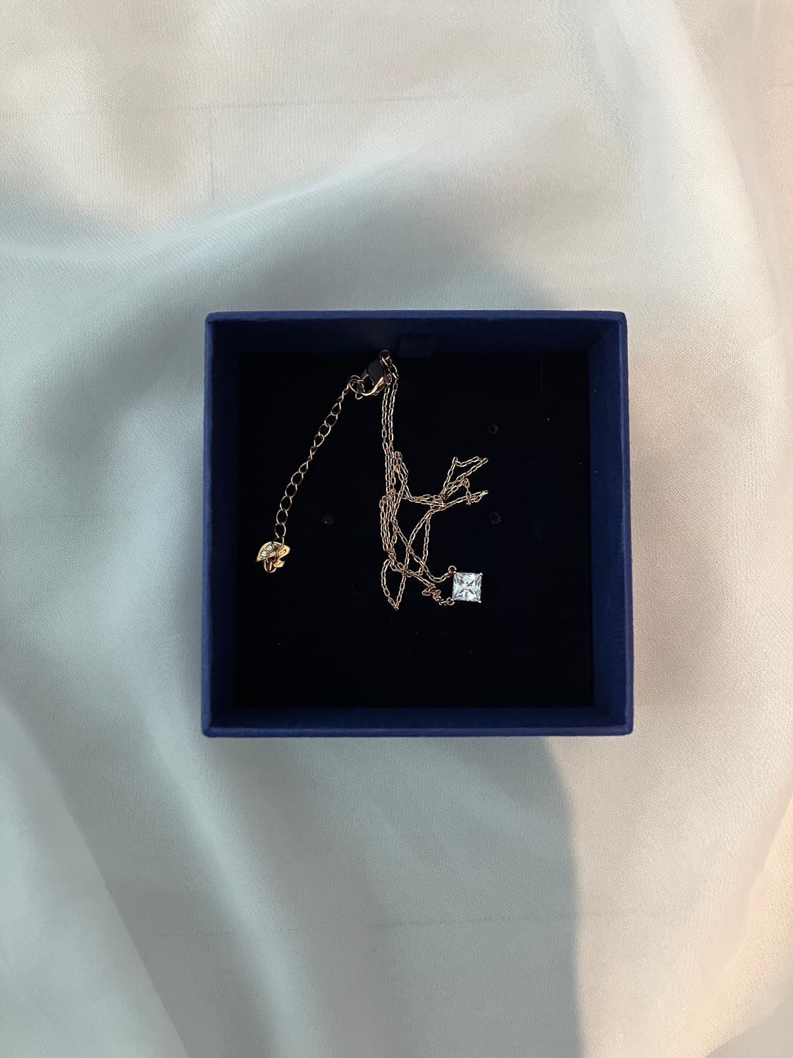 스와로브스키 ATTRACT SQUARE 로즈골드 네크리스 상품이미지2