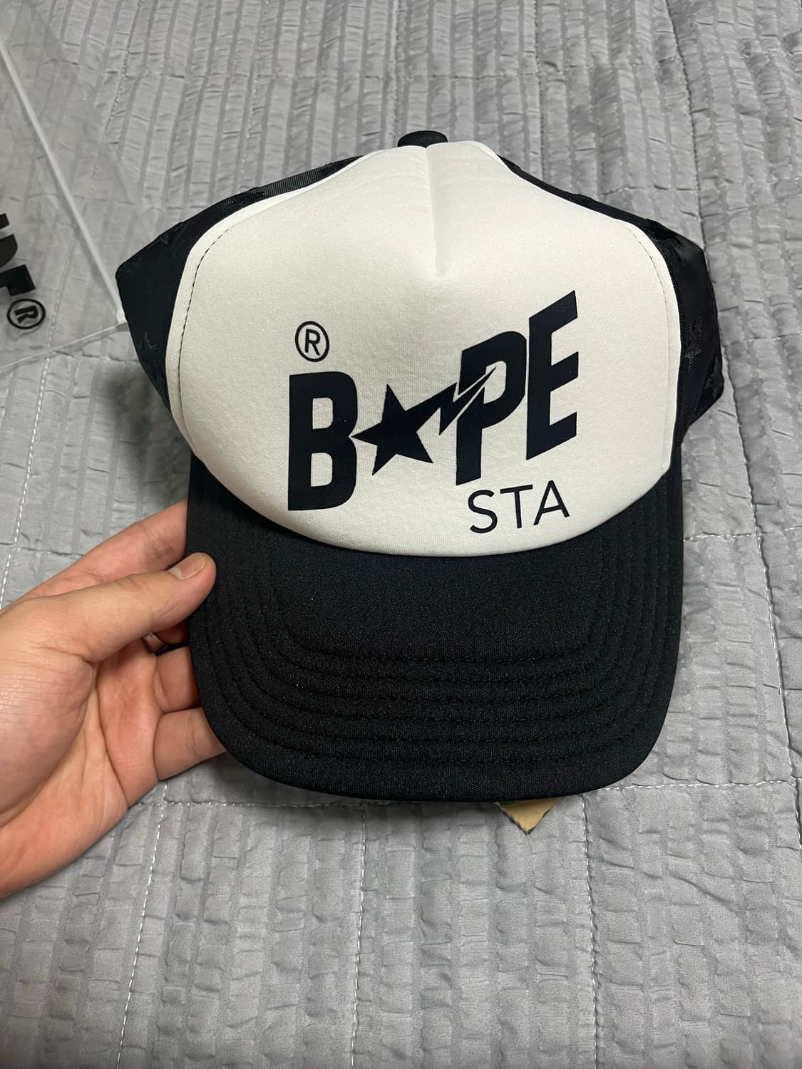 BAPE 베이프 스타 메쉬 캡 블랙 [OS] 상품이미지1