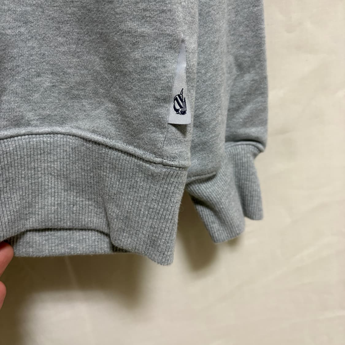 노티카 빈티지 컬렉션 아치로고 맨투맨 스웻셔츠 / 그레이, L 상품이미지6
