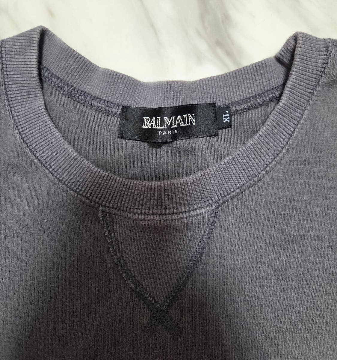 발망 손목지퍼 페인팅 패치 맨투맨 상품이미지5