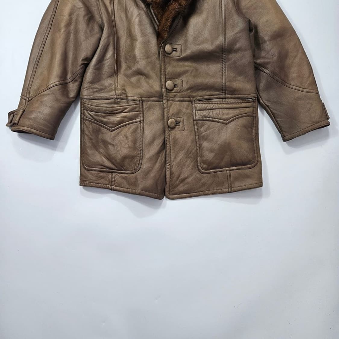 ANOVELLA 빈티지 양가죽 무스탕 M 상품이미지4