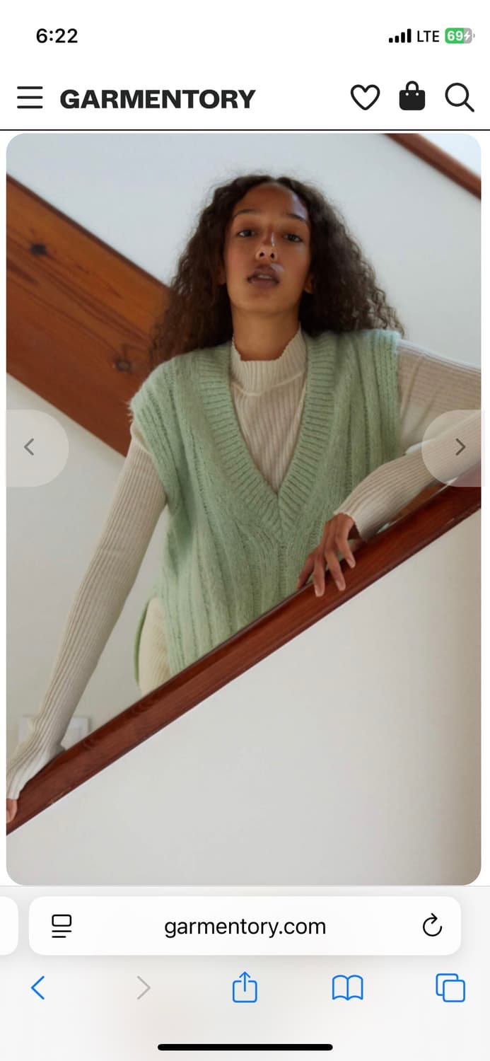 Rus vest knit mint green 상품이미지3