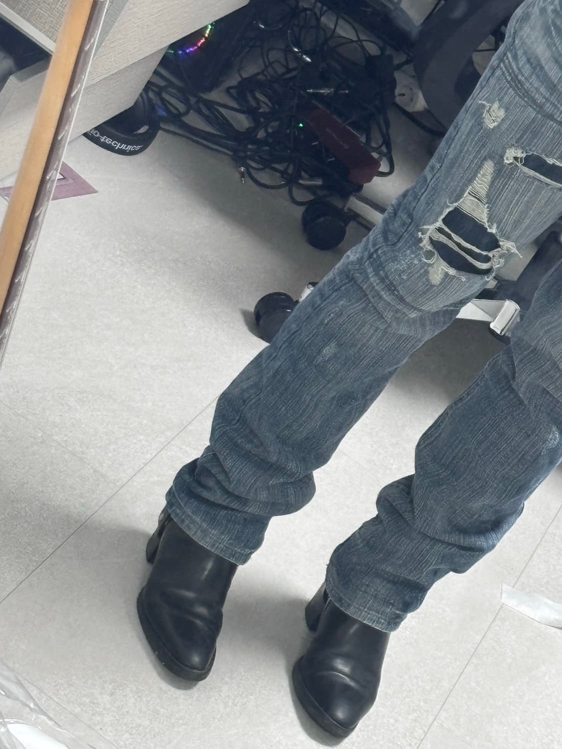 생로랑 하네스 체인 첼시부츠 상품이미지5