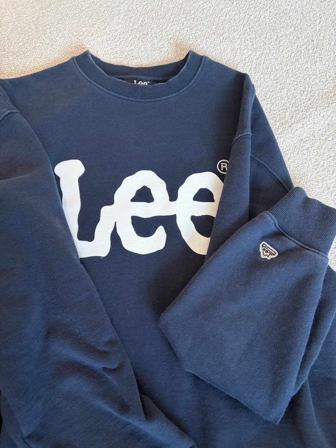 Lee 맨투맨 네이비 상품이미지1