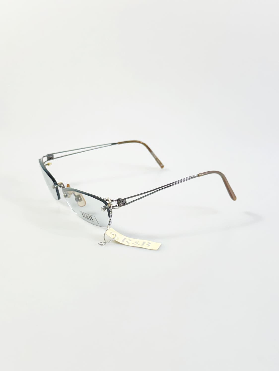 R&B EYEWEAR 무테 스퀘어 메탈 프레임 빈티지 안경 상품이미지3