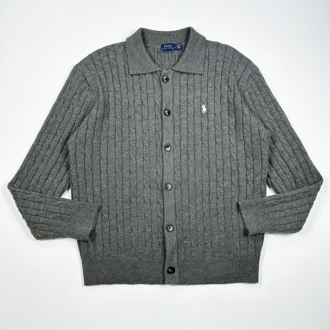 폴로 랄프로렌 클래식 미니멀 케이블 니트 가디건 L 상품이미지1