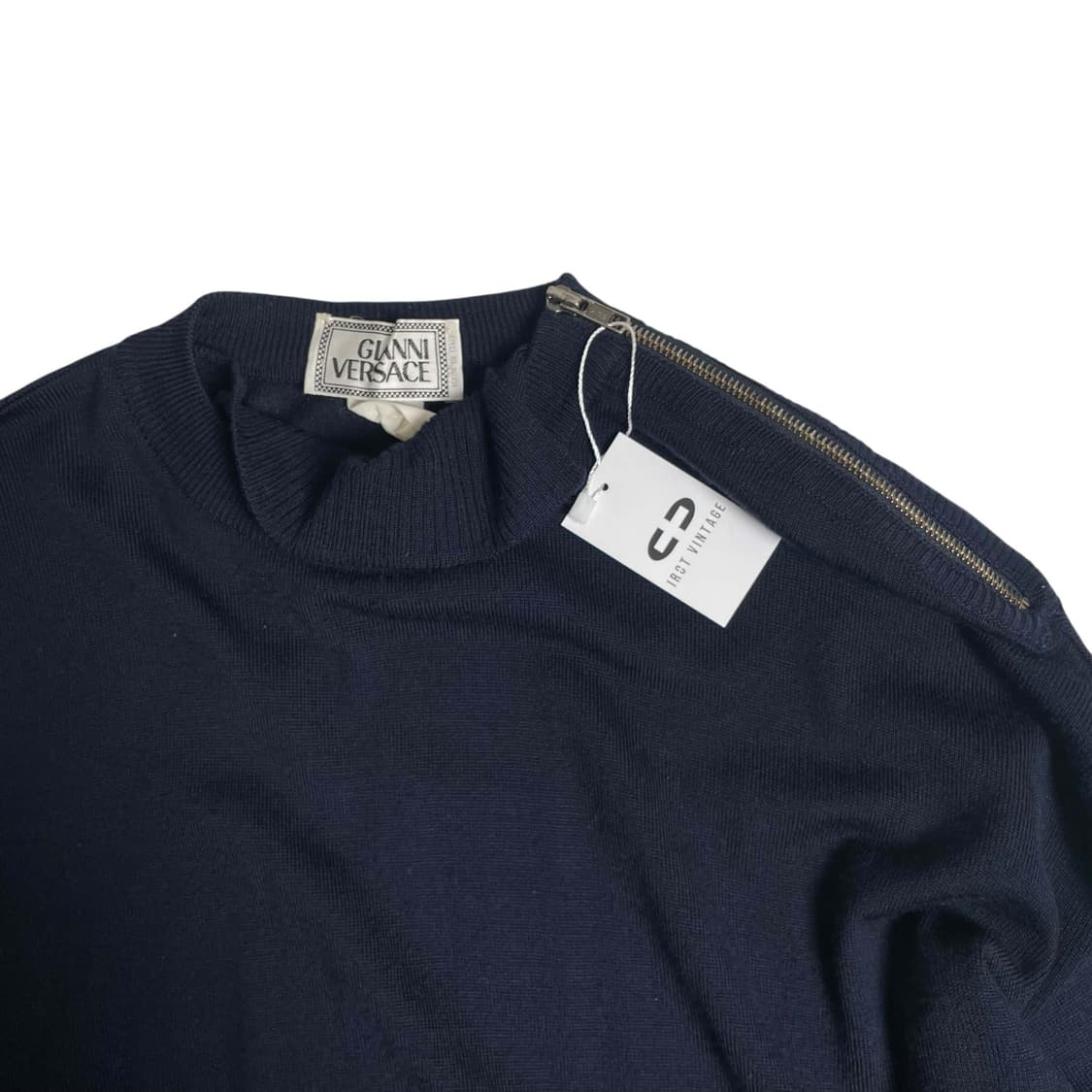 Gianni versace 하프 터틀넥, 지퍼 니트 (italy)   상품이미지3