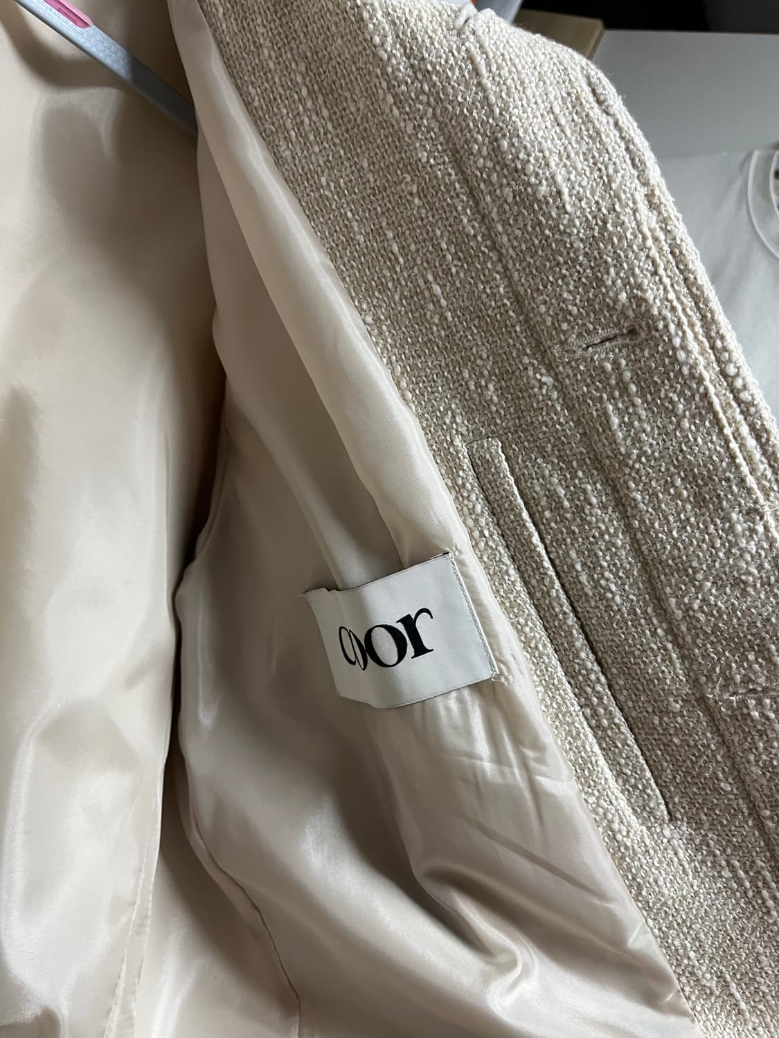 쿠어 트위드 크롭 컷오프 자켓S 상품이미지4