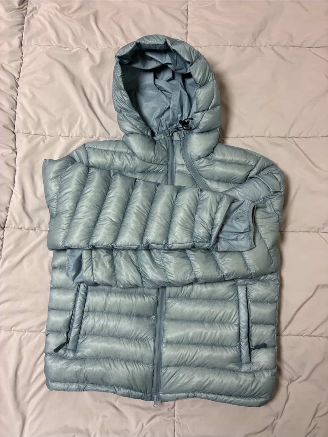 파이톤 덕다운 경량패딩 m사이즈 상품이미지1