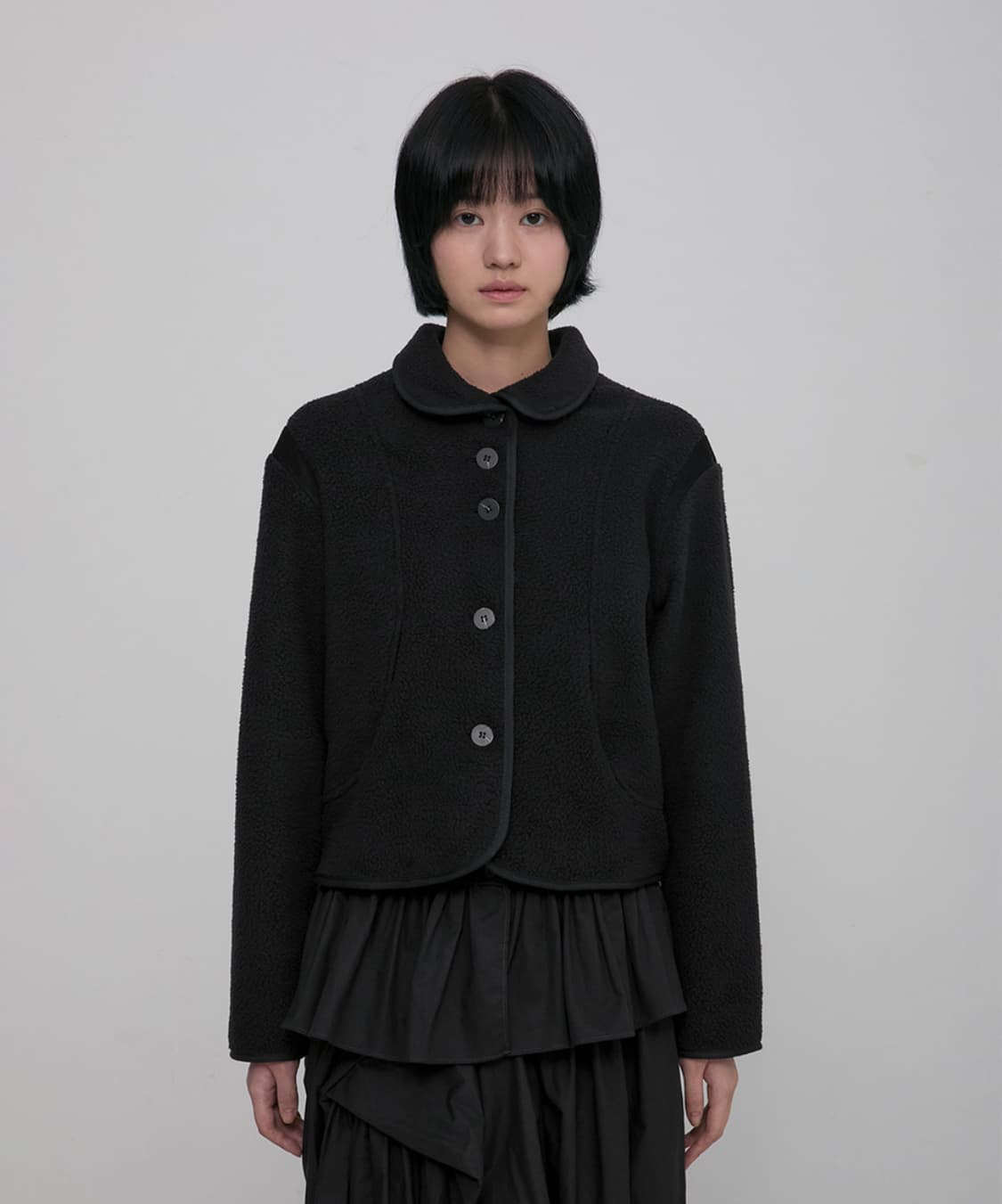 (새상품) 플레어업 flareup 숏 자켓 jaket black 상품이미지1