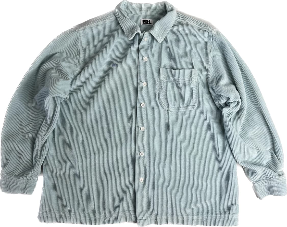  ERL 이알엘 코듀로이 셔츠 라이트 블루 상품이미지1