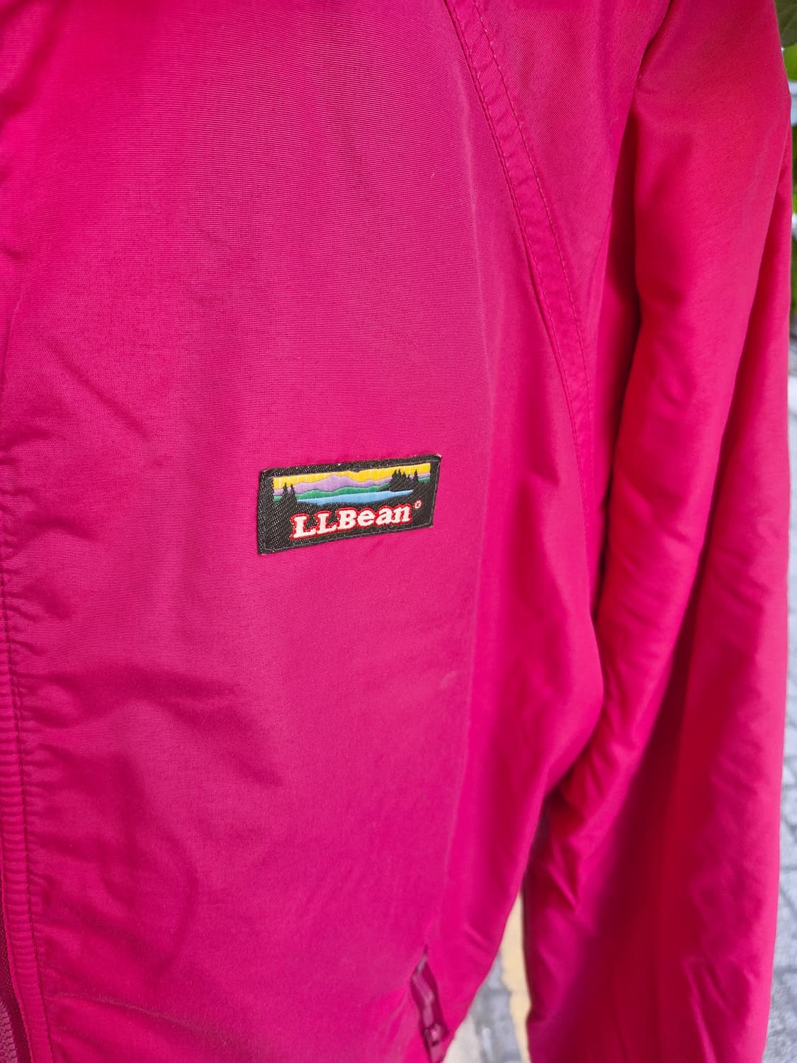 Z-112 90s 엘엘빈 나일론 웜업 자켓 체핑 상품이미지3