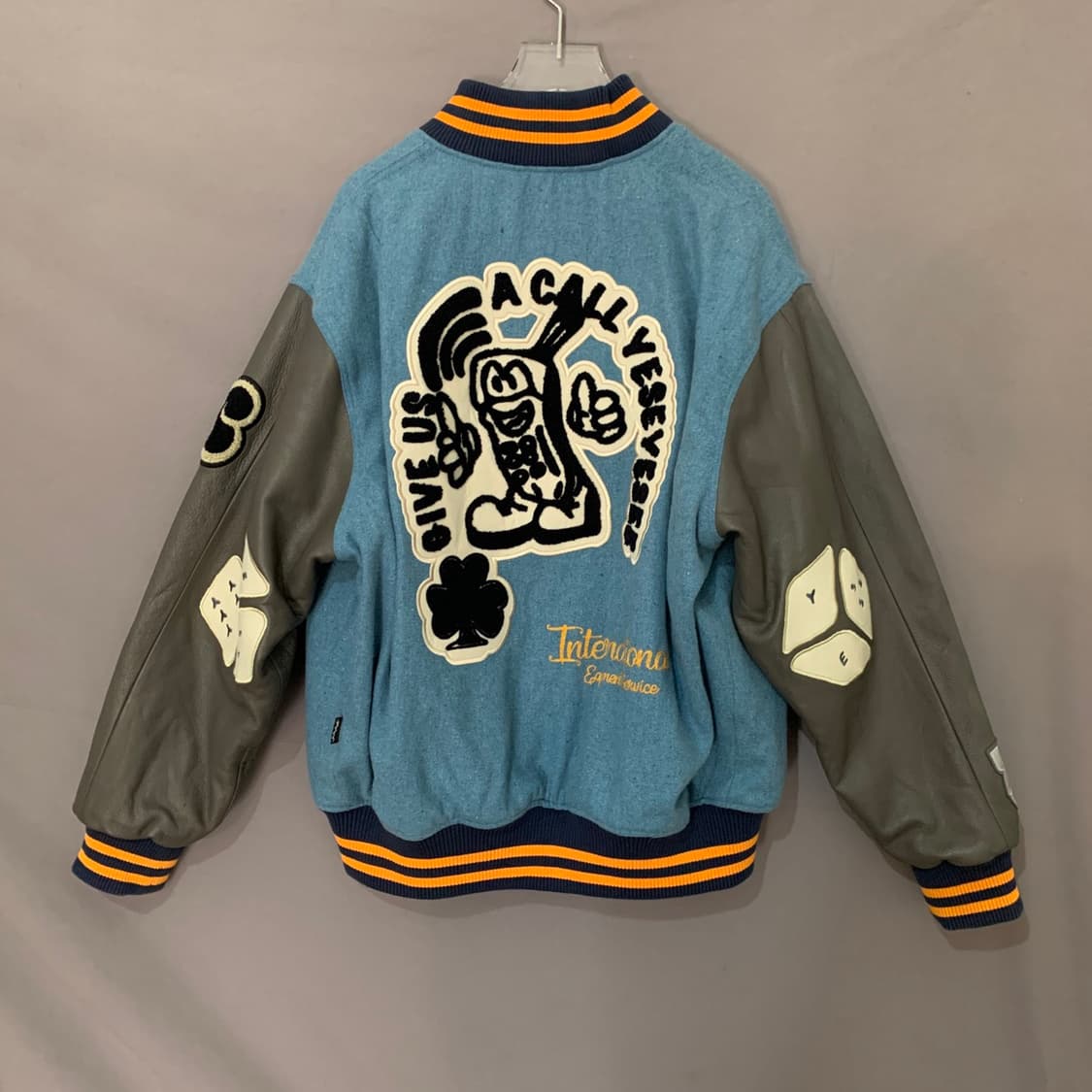 M 예스아이씨 소가죽 모바일 바시티 스타디움 자켓 상품이미지2