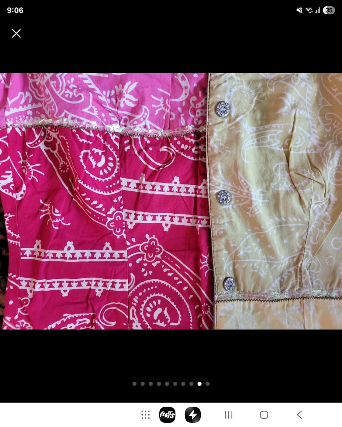 오일릴리  패치워크 스팽글 셔츠 상품이미지9