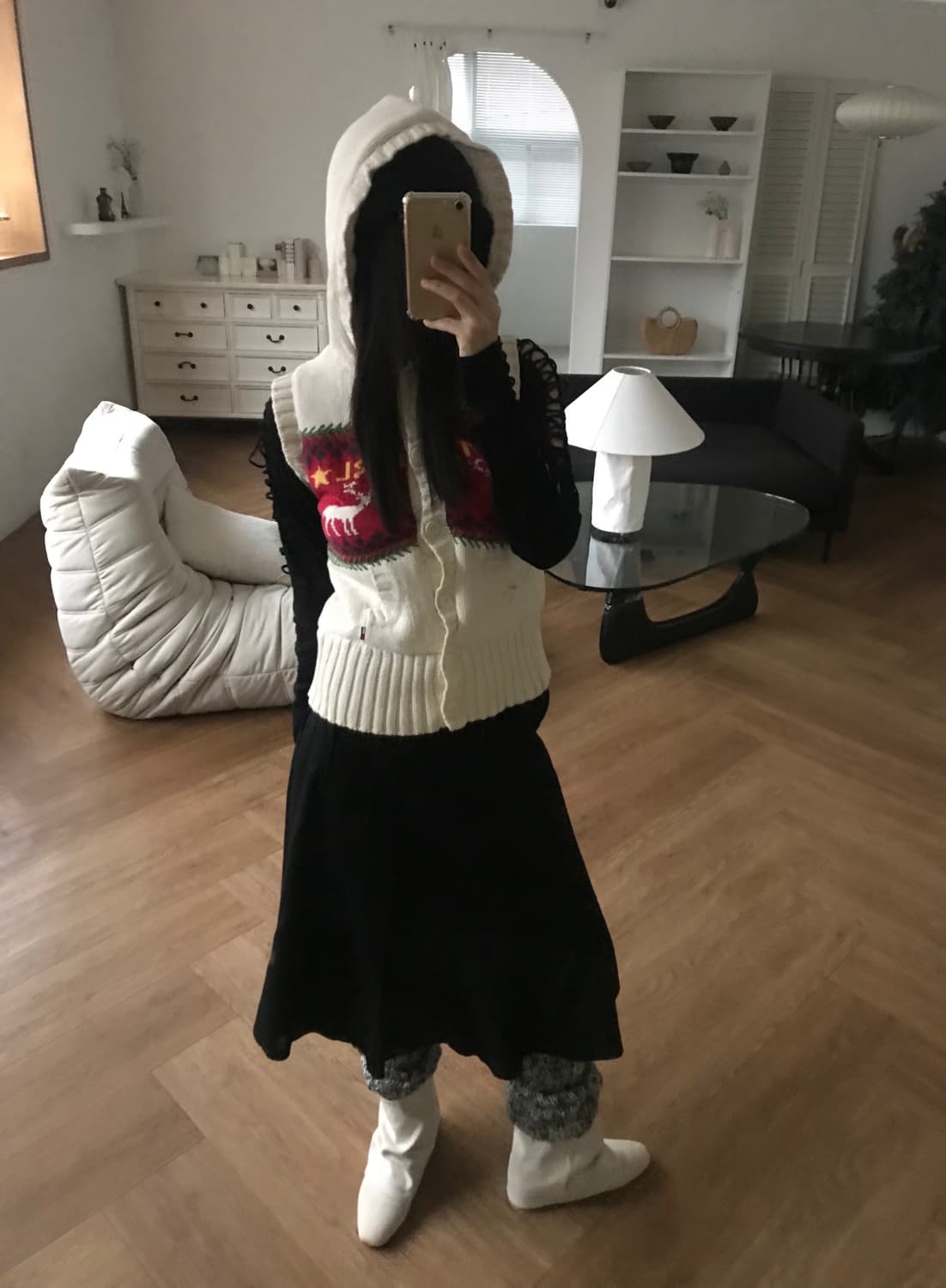 vintage pearl skirt 상품이미지1