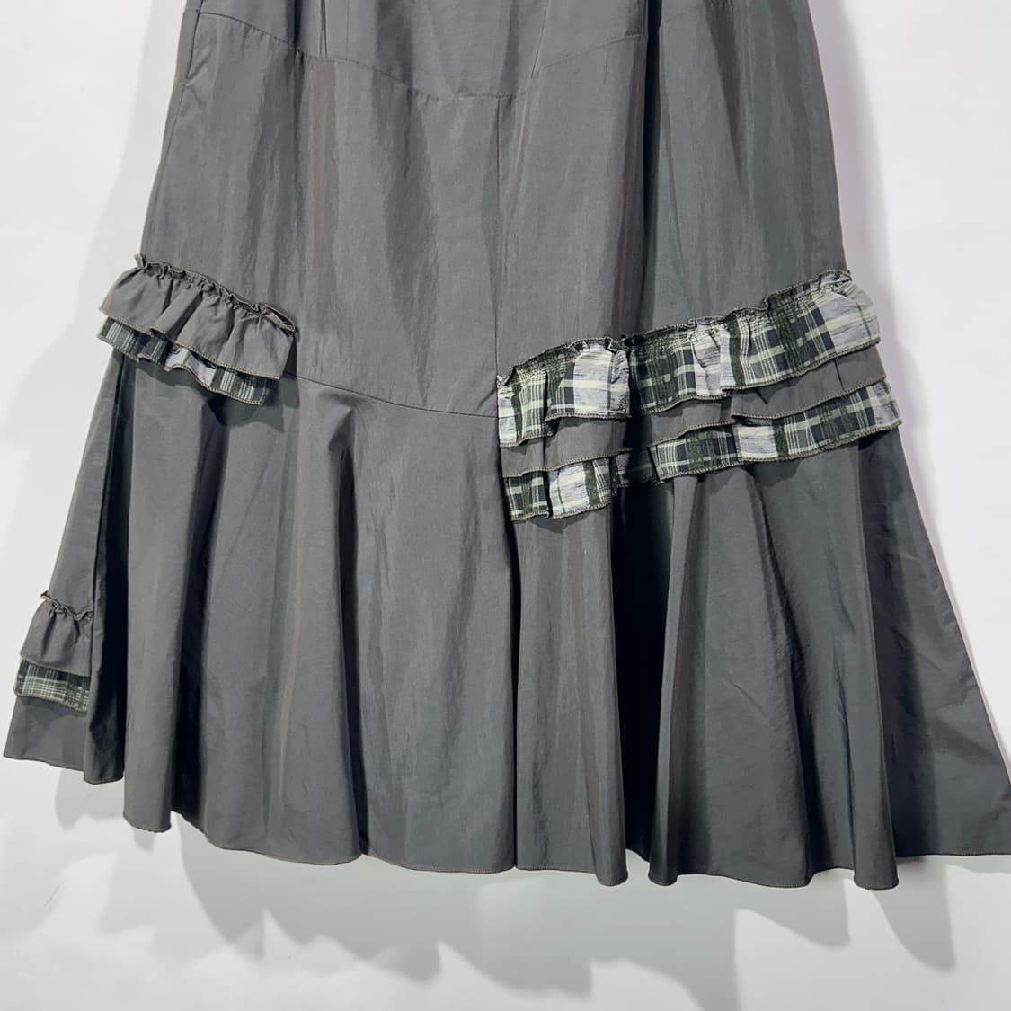 [JPN] 빈티지 체크 프릴 스커트 상품이미지3