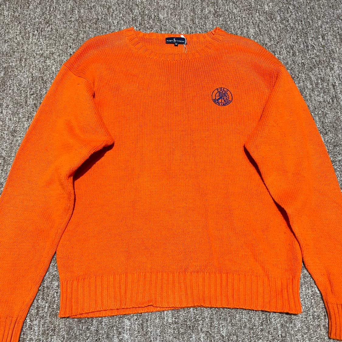 M) 폴로 랄프로렌 주황색 라운드넥 니트 상품이미지2