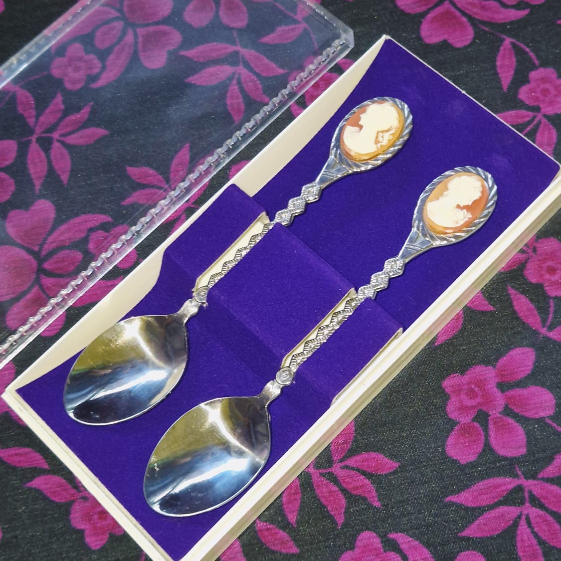 80s 엔틱 쉘 카메오 티스푼 2p 세트 상품이미지6