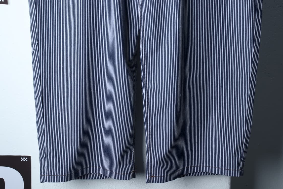 W(M-L) 엑스톤즈 면바지 팬츠 와이드핏 스트라이프 블루-P10443 상품이미지4