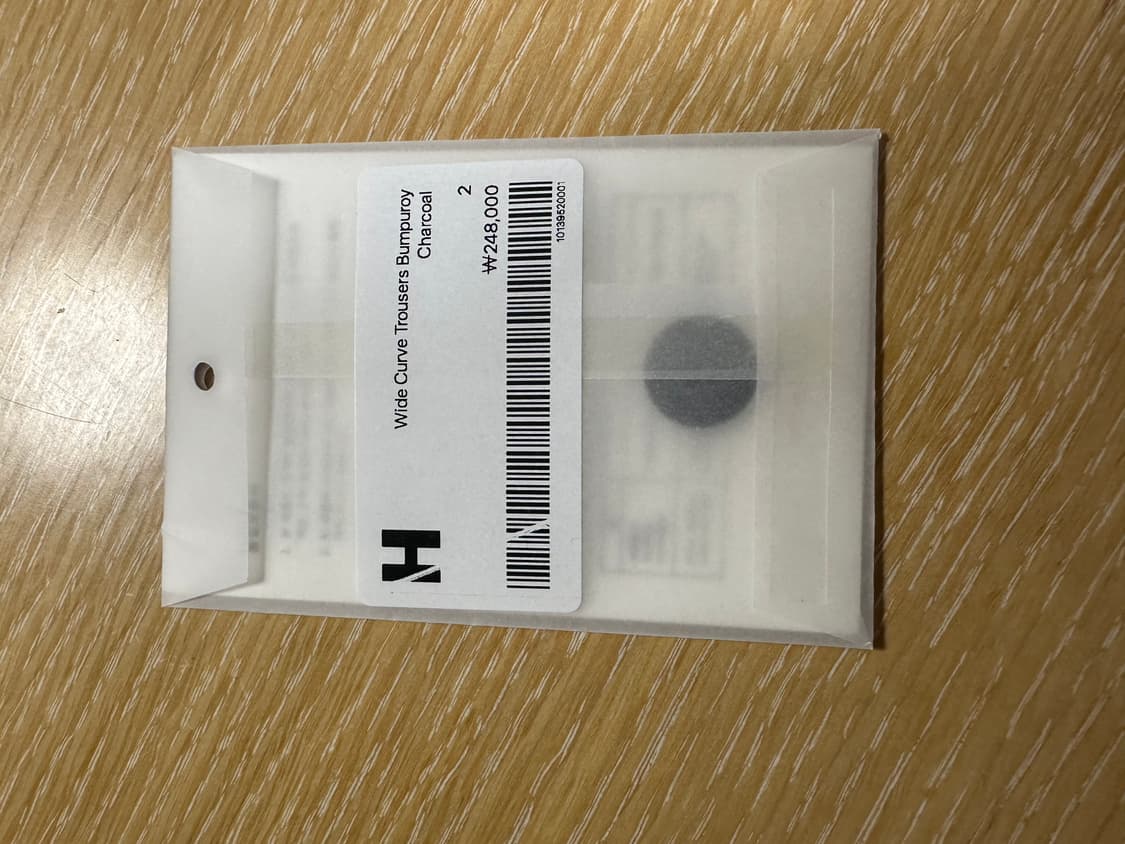 [택보유] 해칭룸 와이드 커브 트라우저 BumpuroyCharcoal 2 상품이미지5