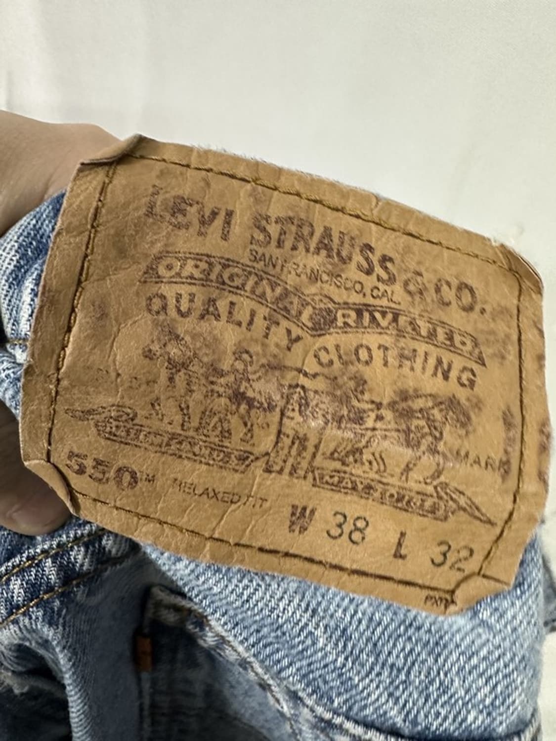 [W38L32] LEVI'S 리바이스550 90s 오렌지탭 빈티지 상품이미지8