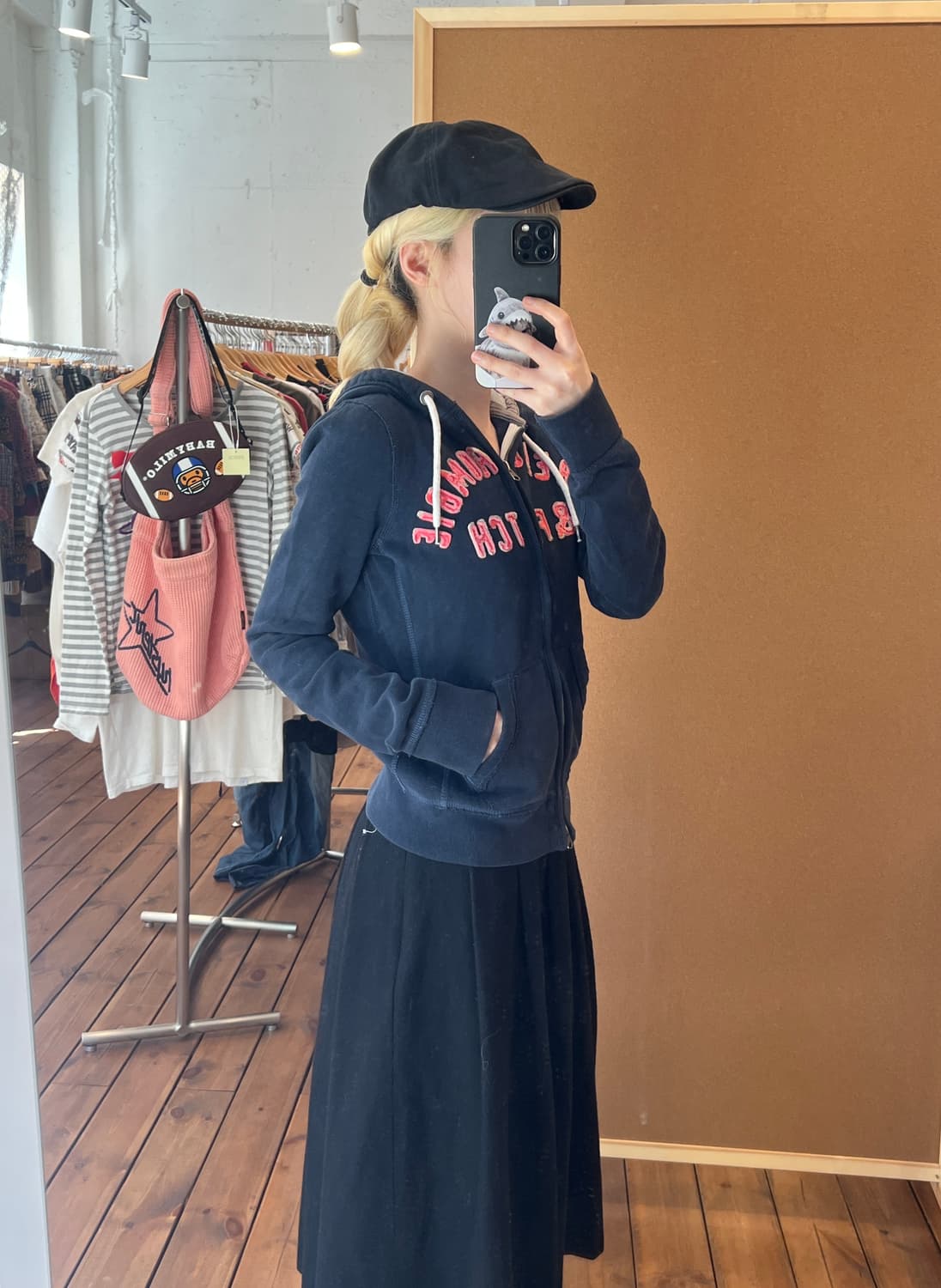 아베크롬비 네이비 후드집업  상품이미지2