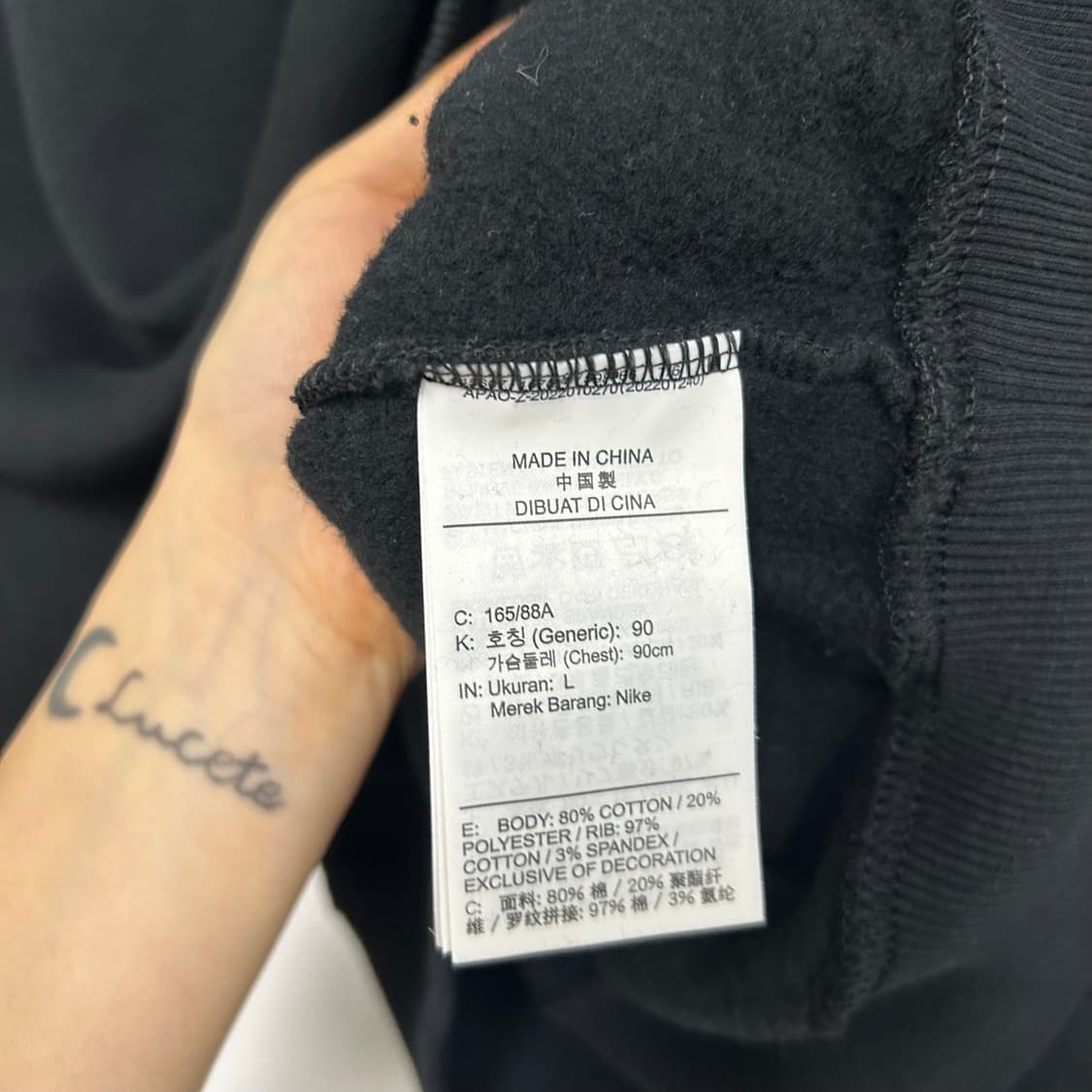 나이키 반집업 크롭 맨투맨[1666] 상품이미지7