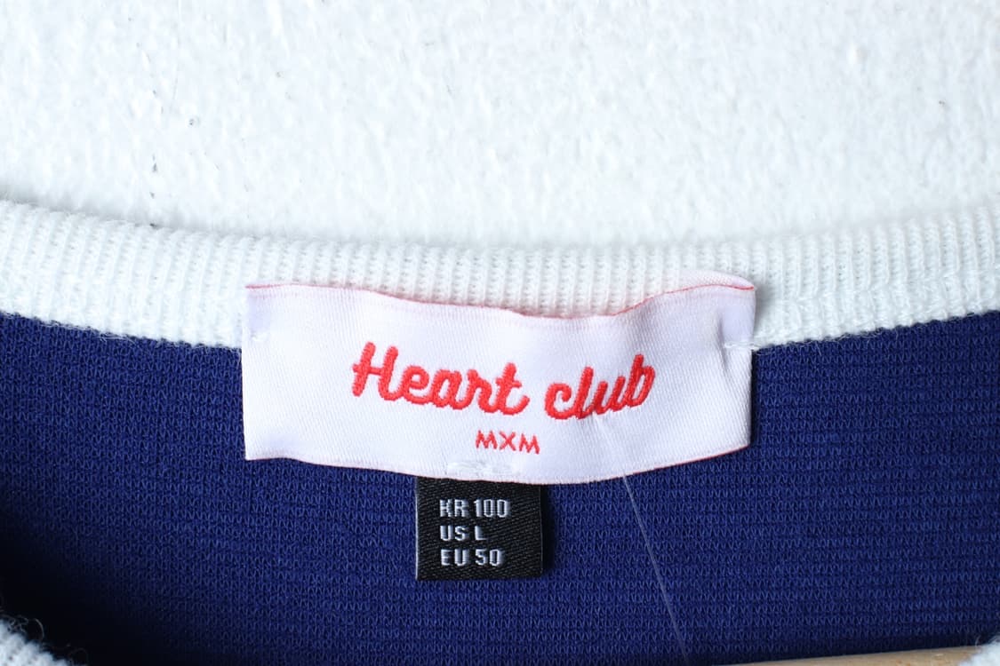 W(L-XL) 하트클럽 반팔 티셔츠 니트가디건 여름용 블루-H32321 상품이미지6