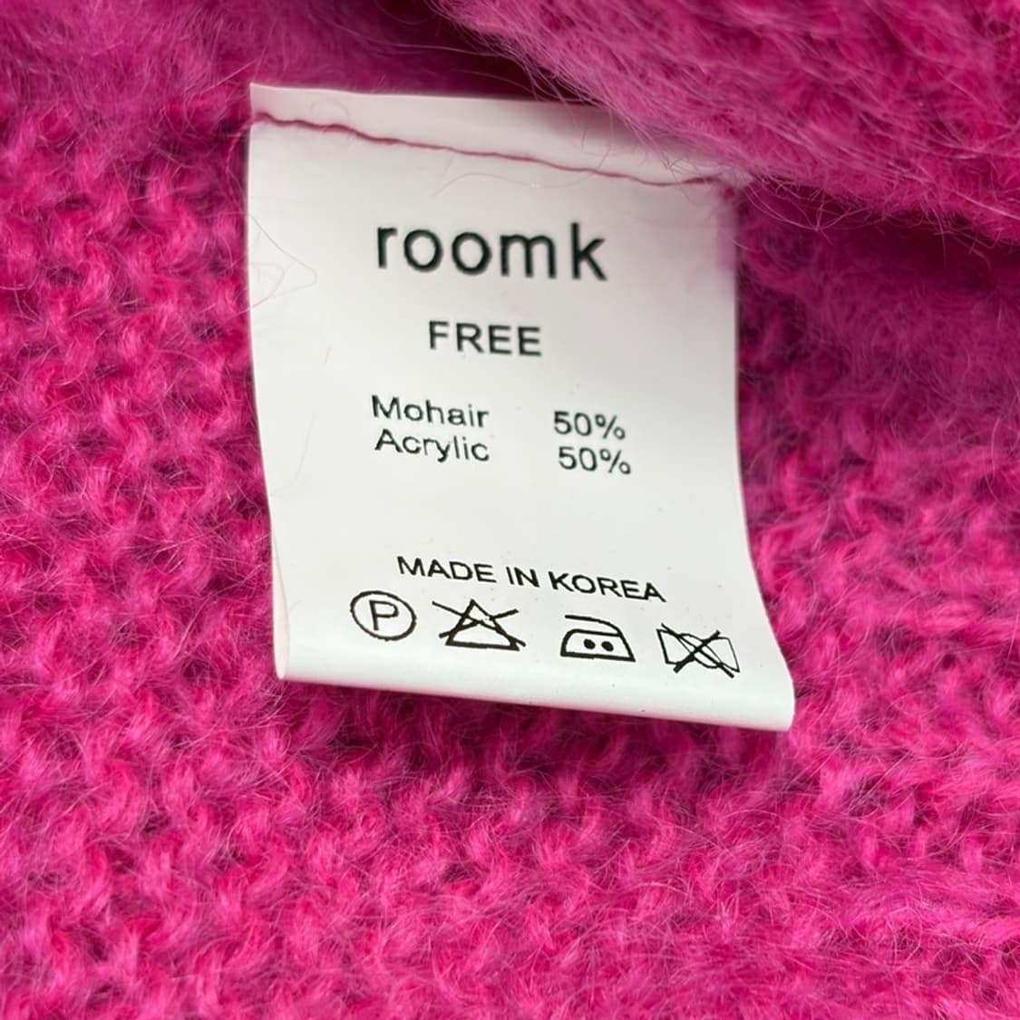 ROOMK 모헤어 니트 스웨터 핑크 F 상품이미지5