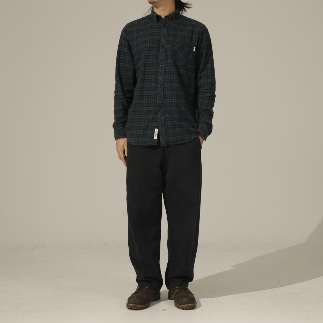 칼하트 WIP 코튼 플란넬 체크 셔츠 상품이미지3