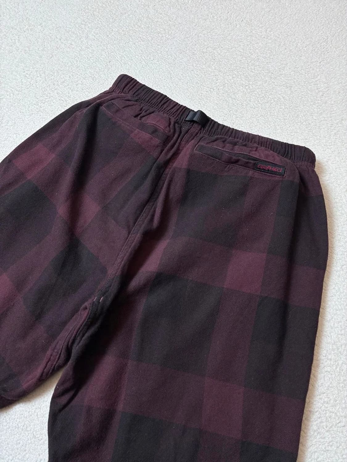 그라미치 18FW 넬 체크 루즈 테이퍼드핏 팬츠 PN7736 상품이미지5