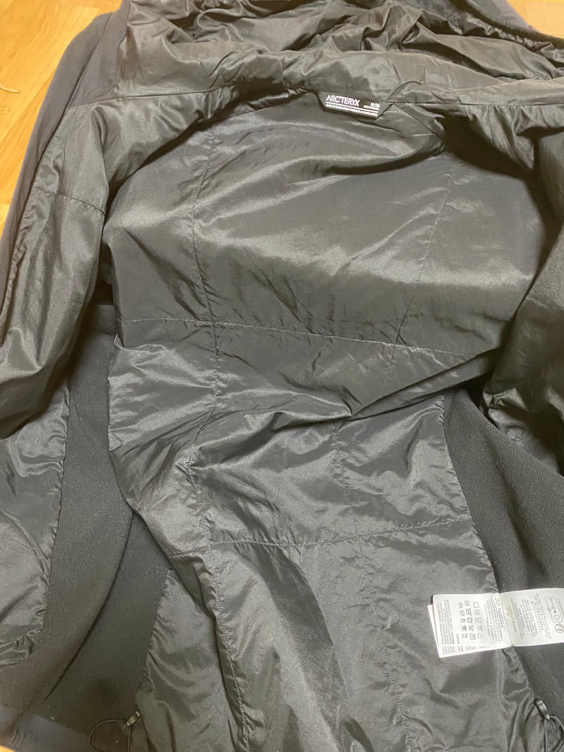 아크테릭스 아톰후디 블랙M새상품 상품이미지7