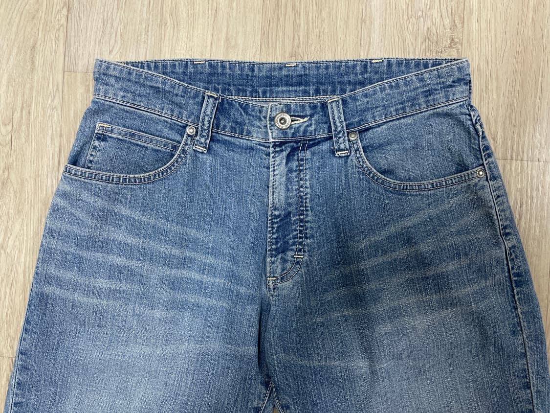 31) 랭글러 재팬 연청워싱 데님 하프팬츠 상품이미지3