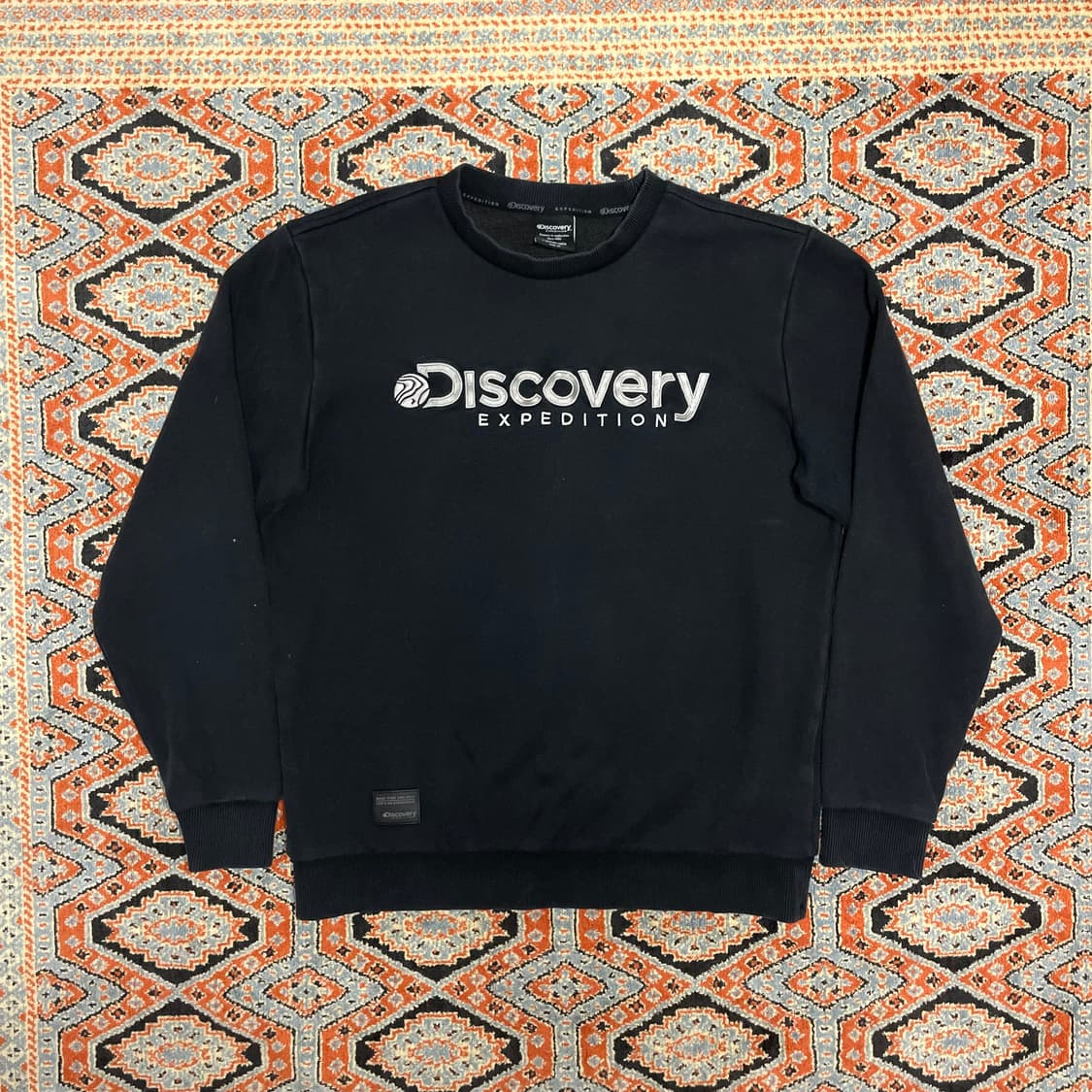 디스커버리 네이비 기모 맨투맨 남성95 상품이미지1