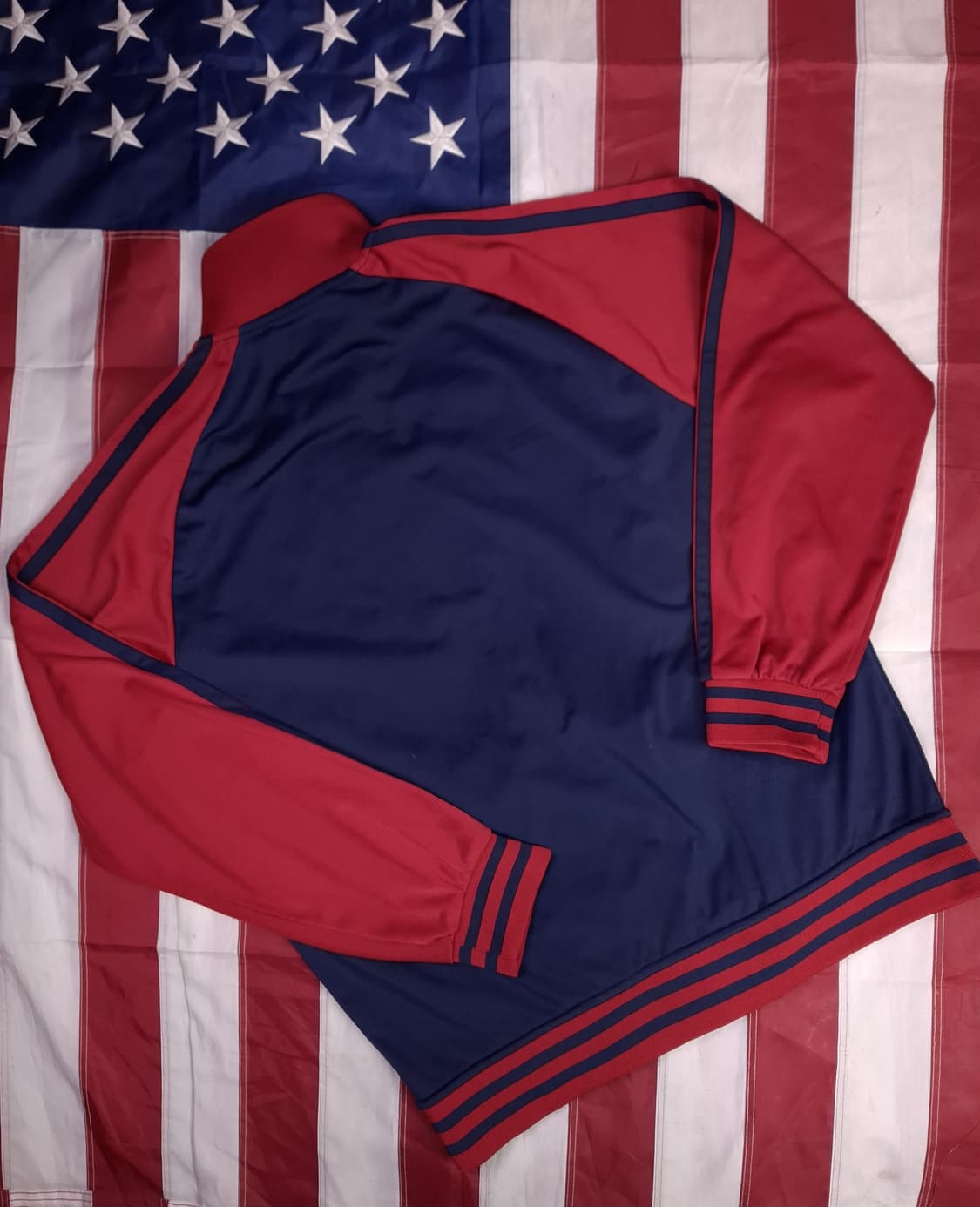 새제품급 오리지날 랄프로렌폴로 배색 트렉탑져지 상품이미지7