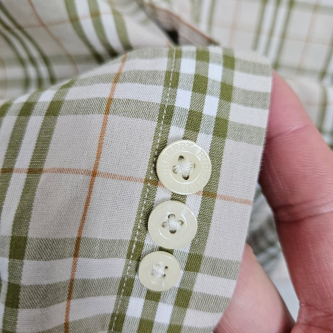 버버리 노바 체크 반팔 셔츠 L 상품이미지4