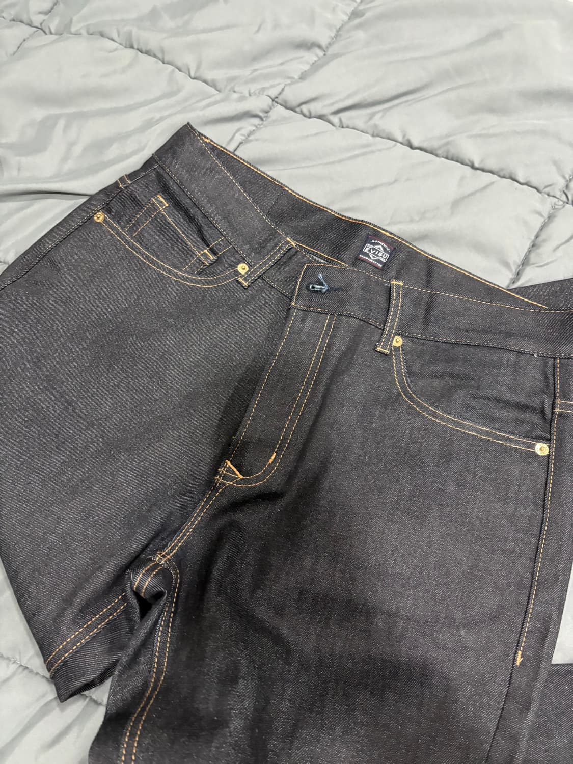 [34] 에비수 데님 프린팅 청바지 상품이미지6