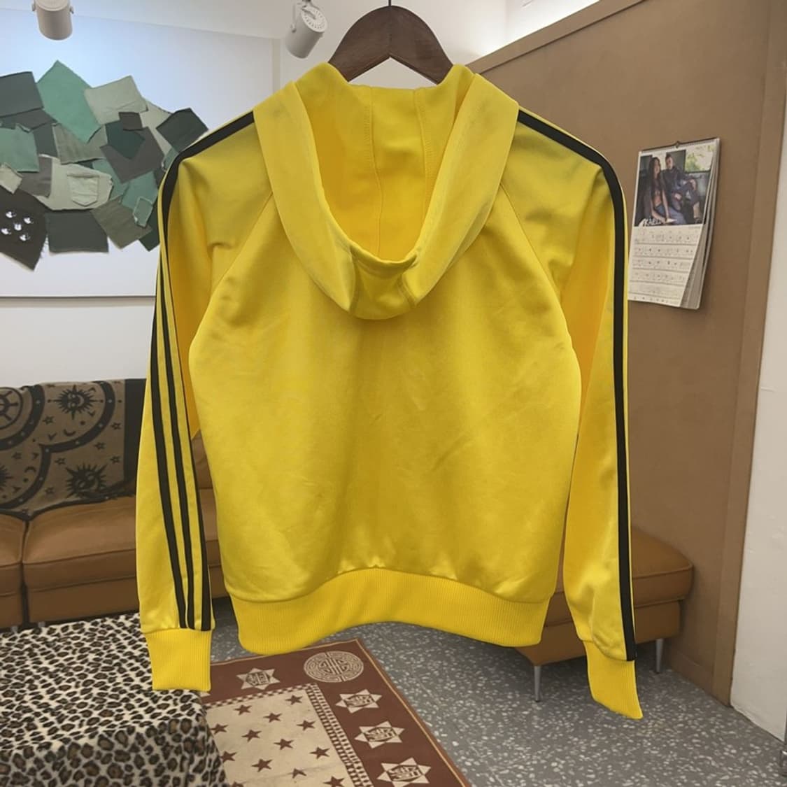 아디다스 올드스쿨 Y2K 큐빅로고 후드 져지 집업 85 C09142 상품이미지4